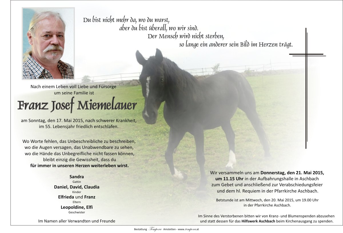Parte Franz Josef Miemelauer