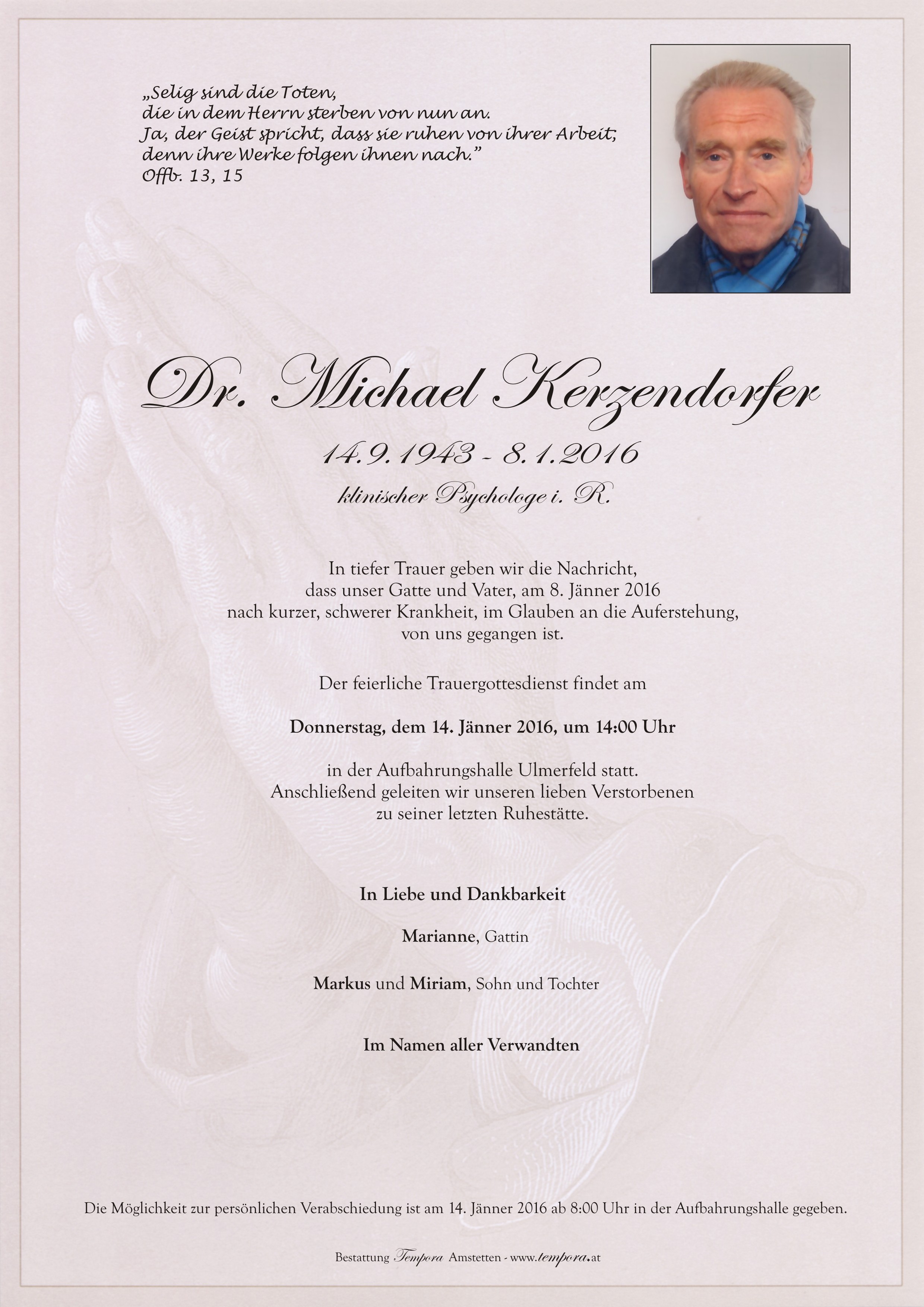 Parte Dr. Michael Kerzendorfer