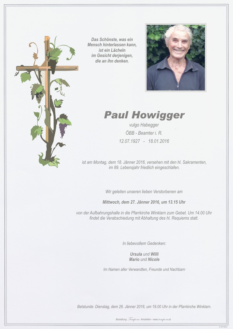 Parte Paul Howigger