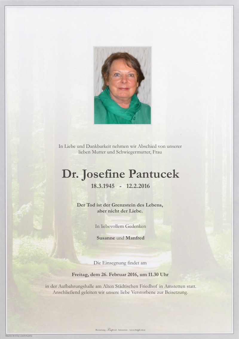 Parte Dr. Josefine Pantucek