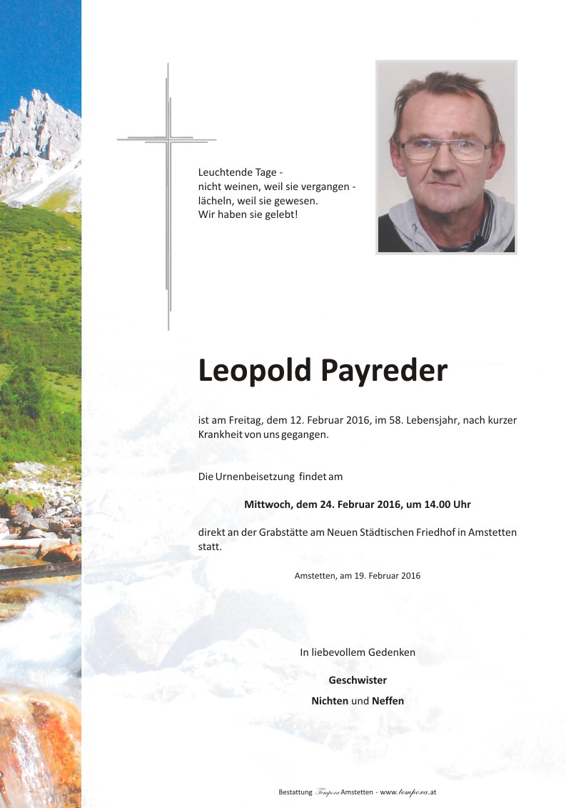 Parte Leopold Payreder