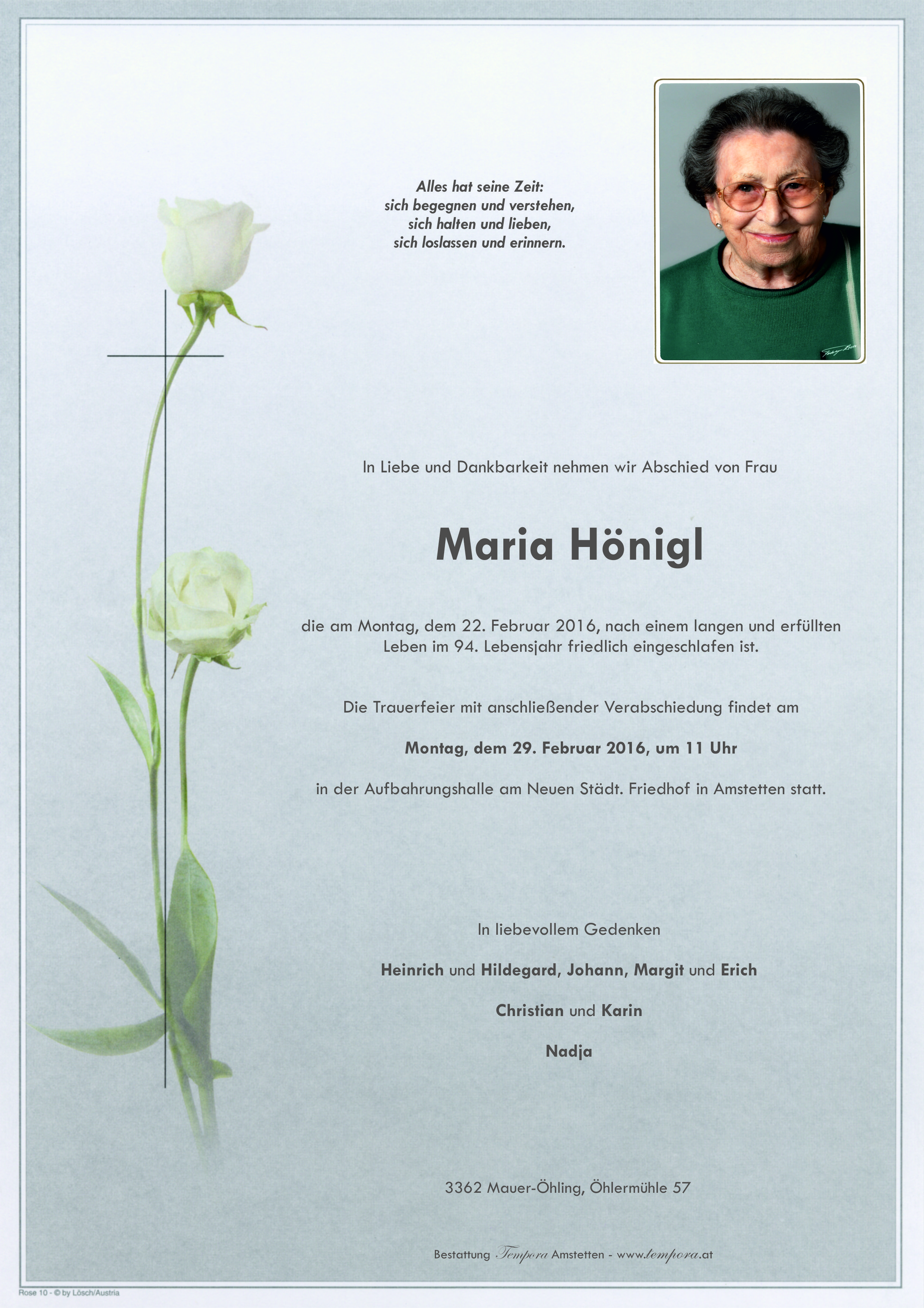 Parte Maria Hönigl