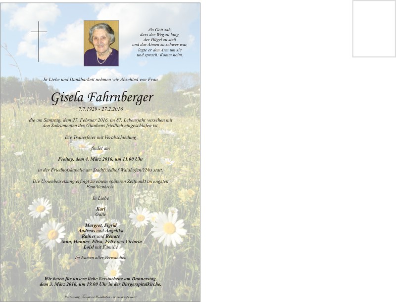 Parte Gisela Fahrnberger