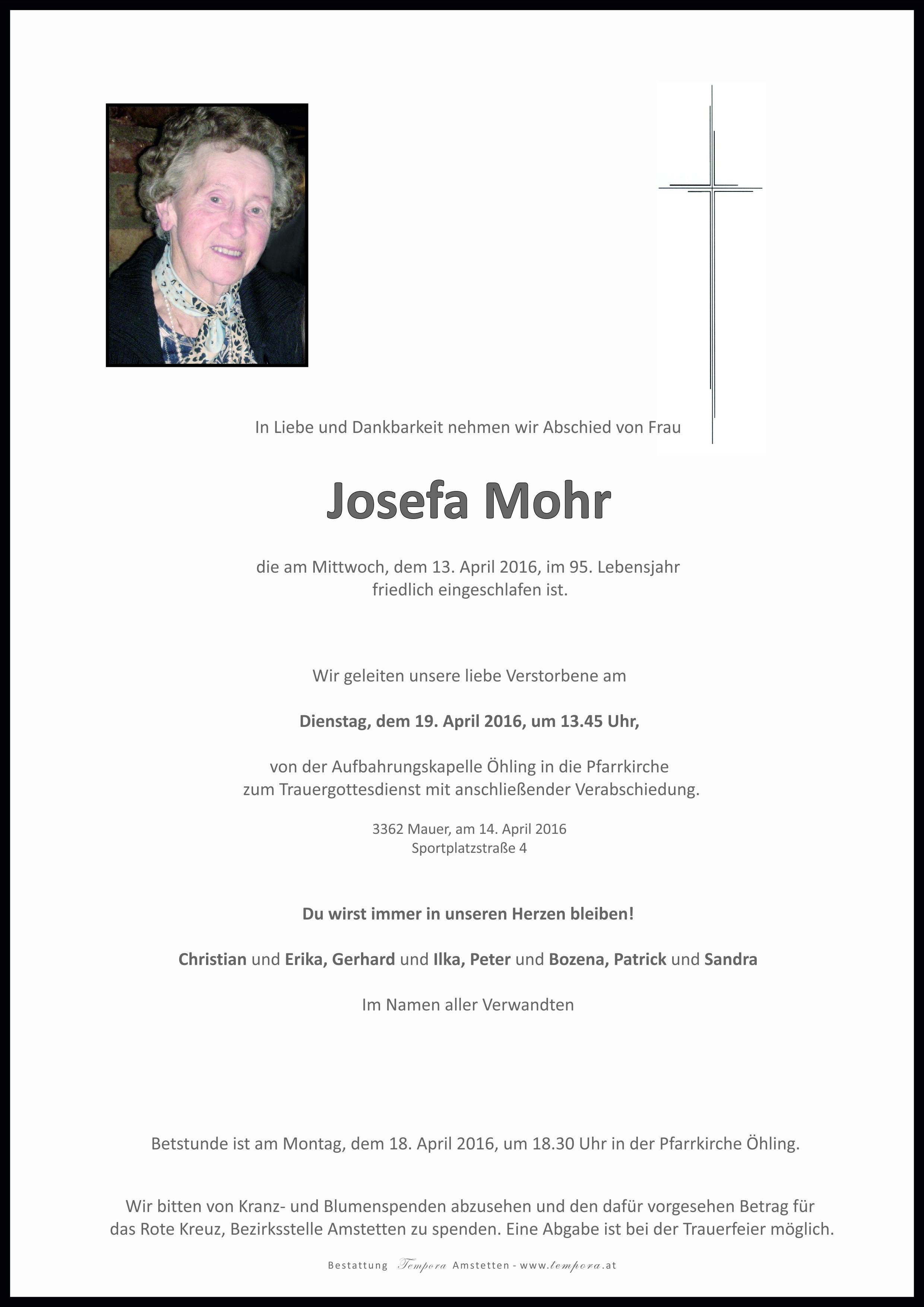 Parte Josefa Mohr