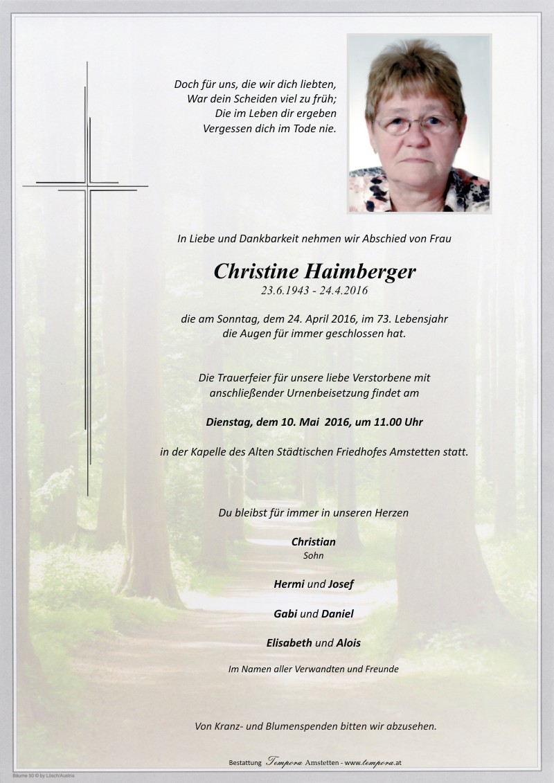 Parte Christine Haimberger
