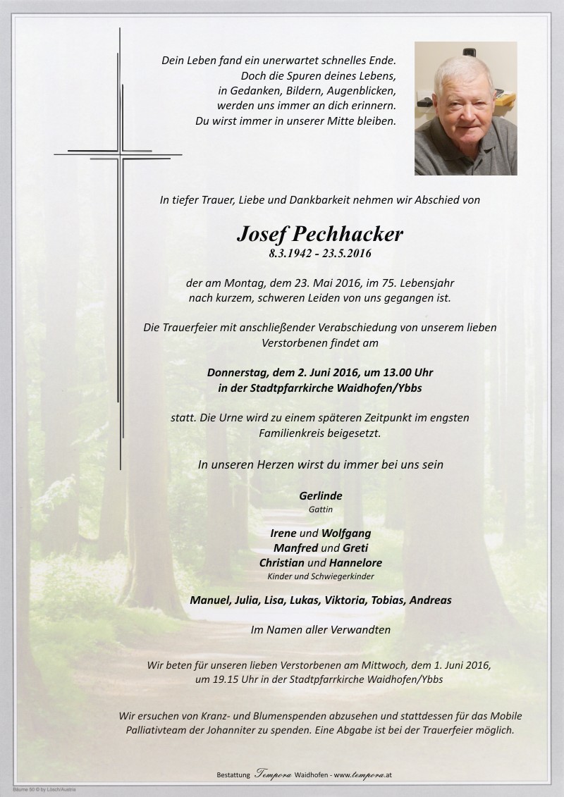 Parte Josef Pechhacker