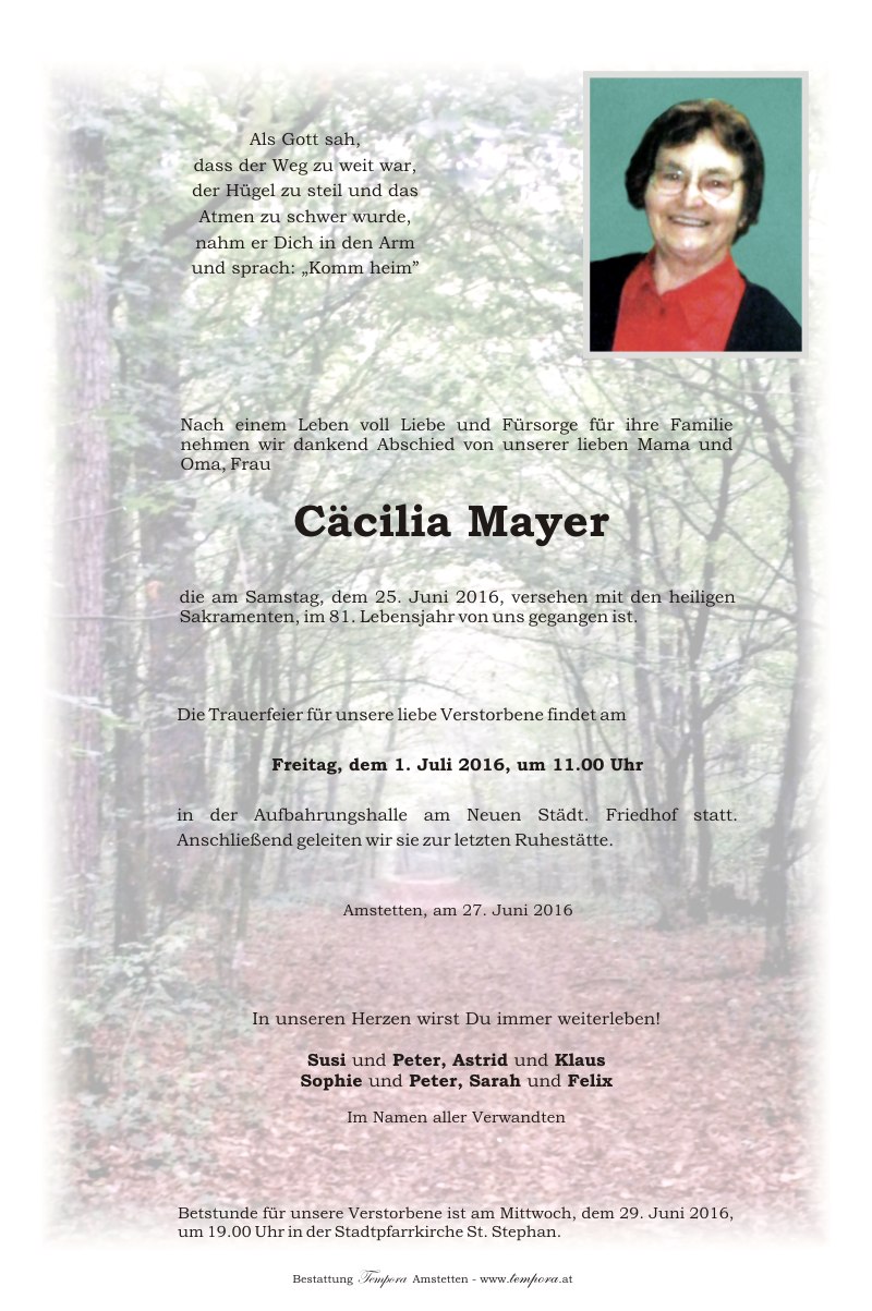Parte Cäcilia Mayer