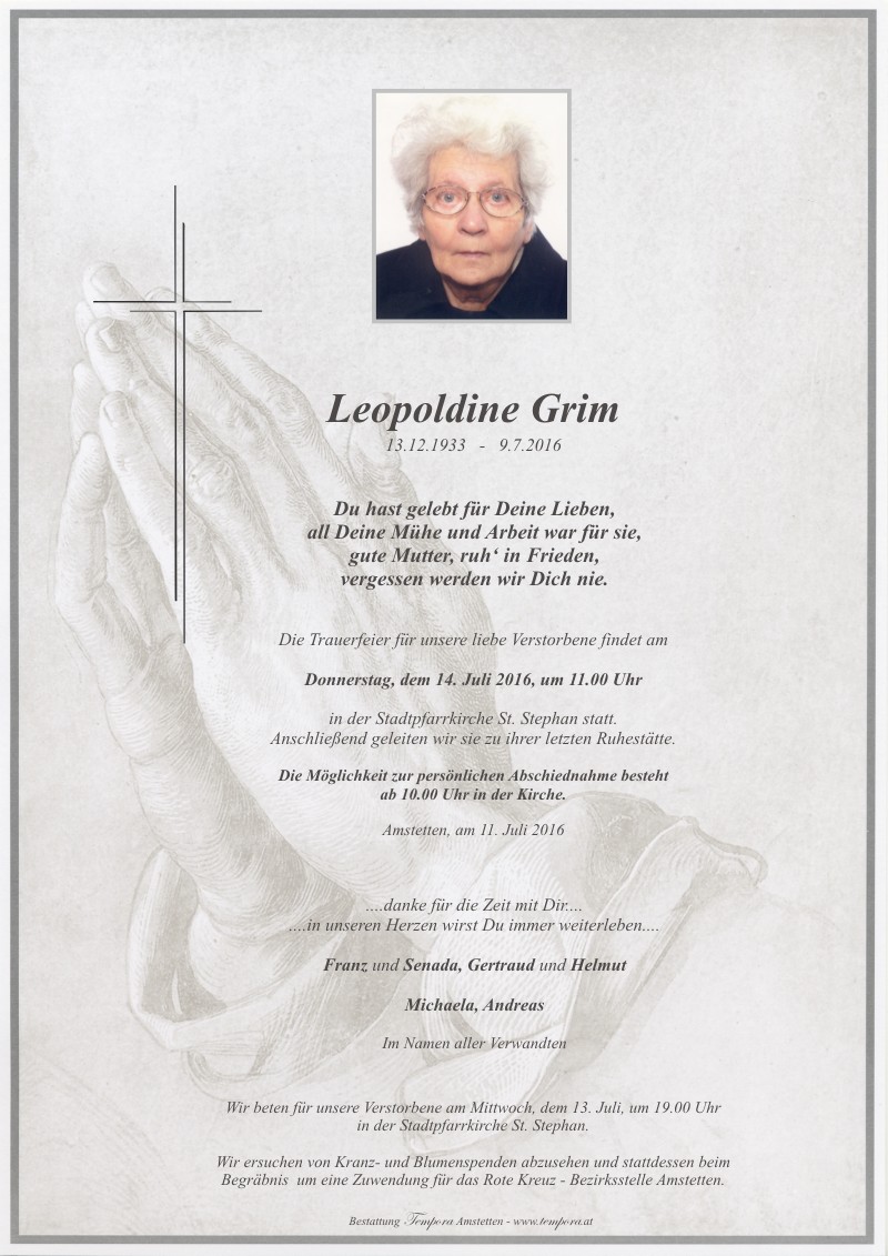Parte Leopoldine Grim