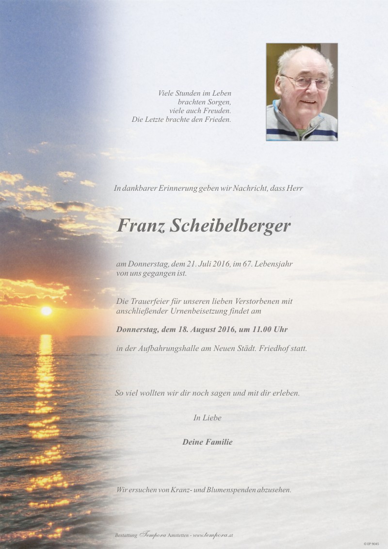 Parte Franz Scheibelberger