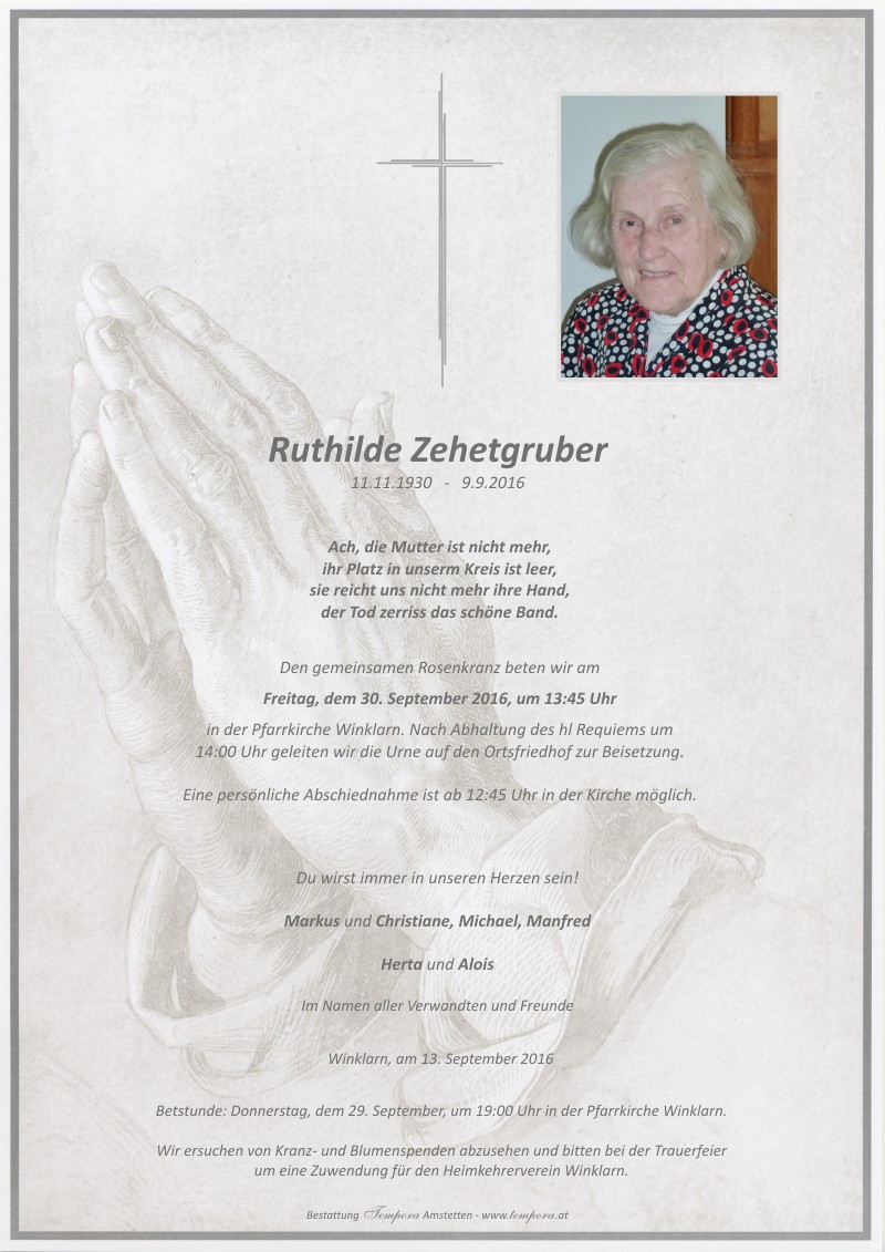 Parte Ruthilde Zehetgruber
