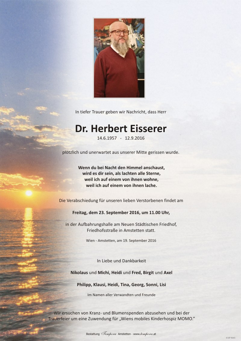 Parte Dr. Herbert Eisserer