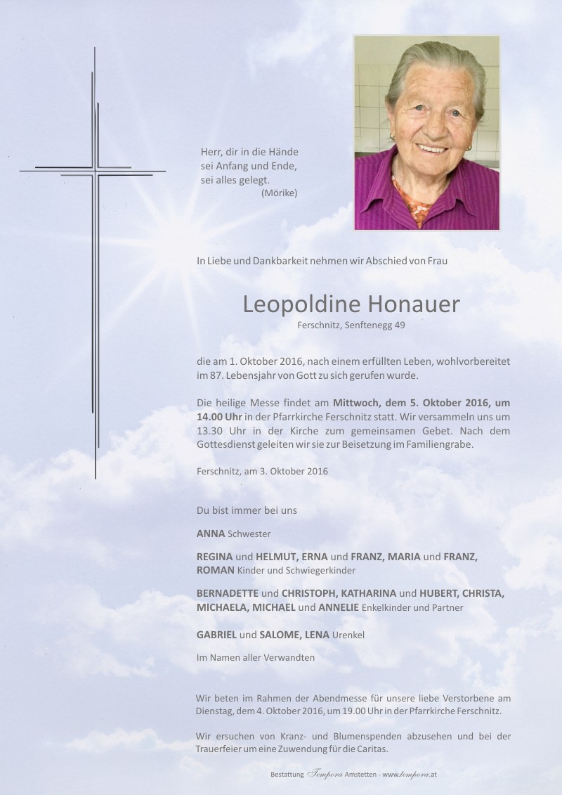 Parte Leopoldine Honauer