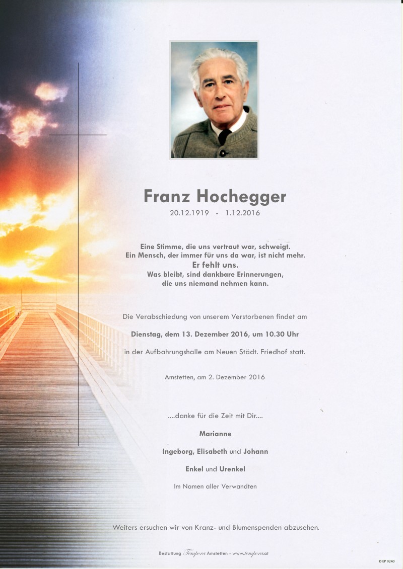 Parte Franz Hochegger