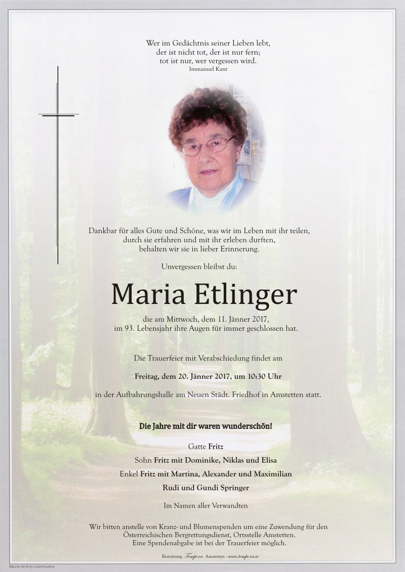 Parte Maria Etlinger