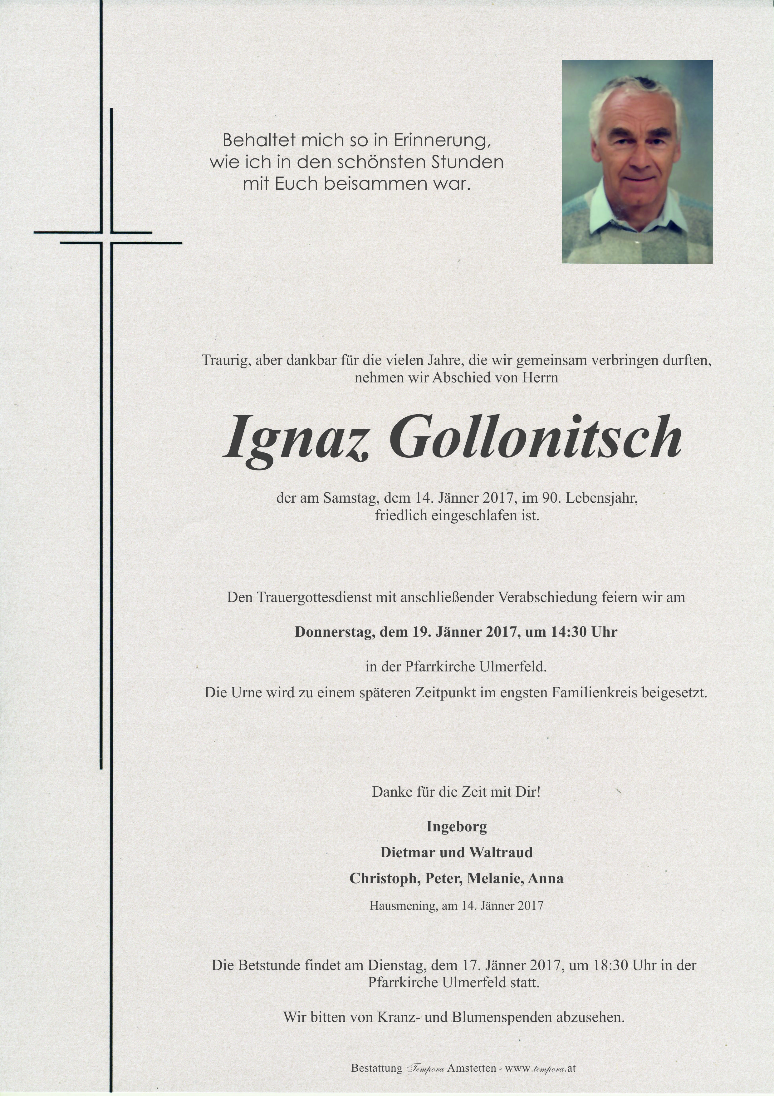 Parte Ignaz Gollonitsch