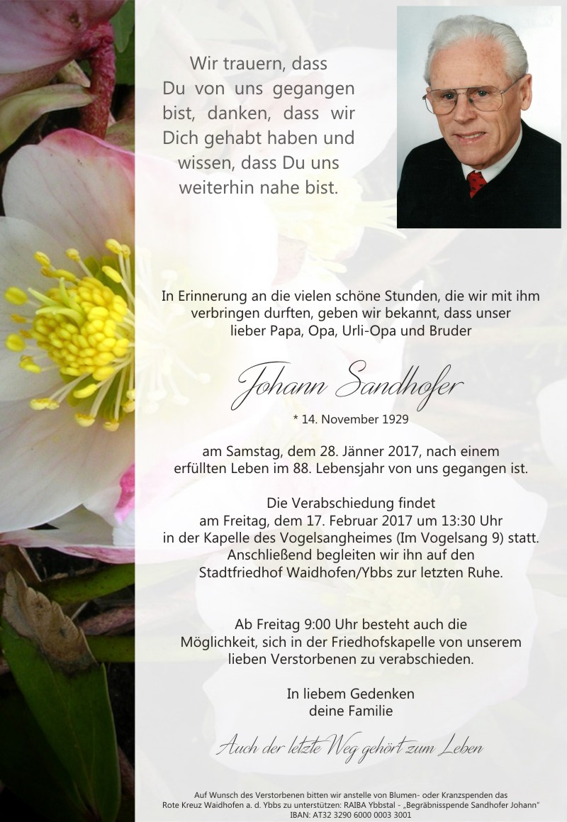 Parte Johann Sandhofer