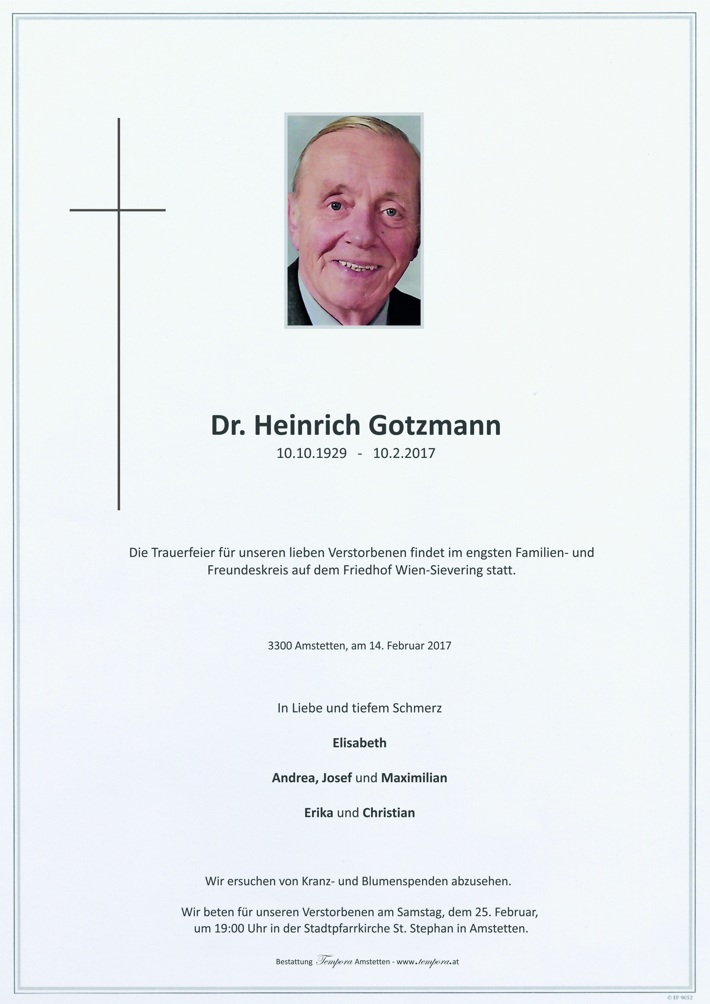 Parte Dr. Heinrich Gotzmann