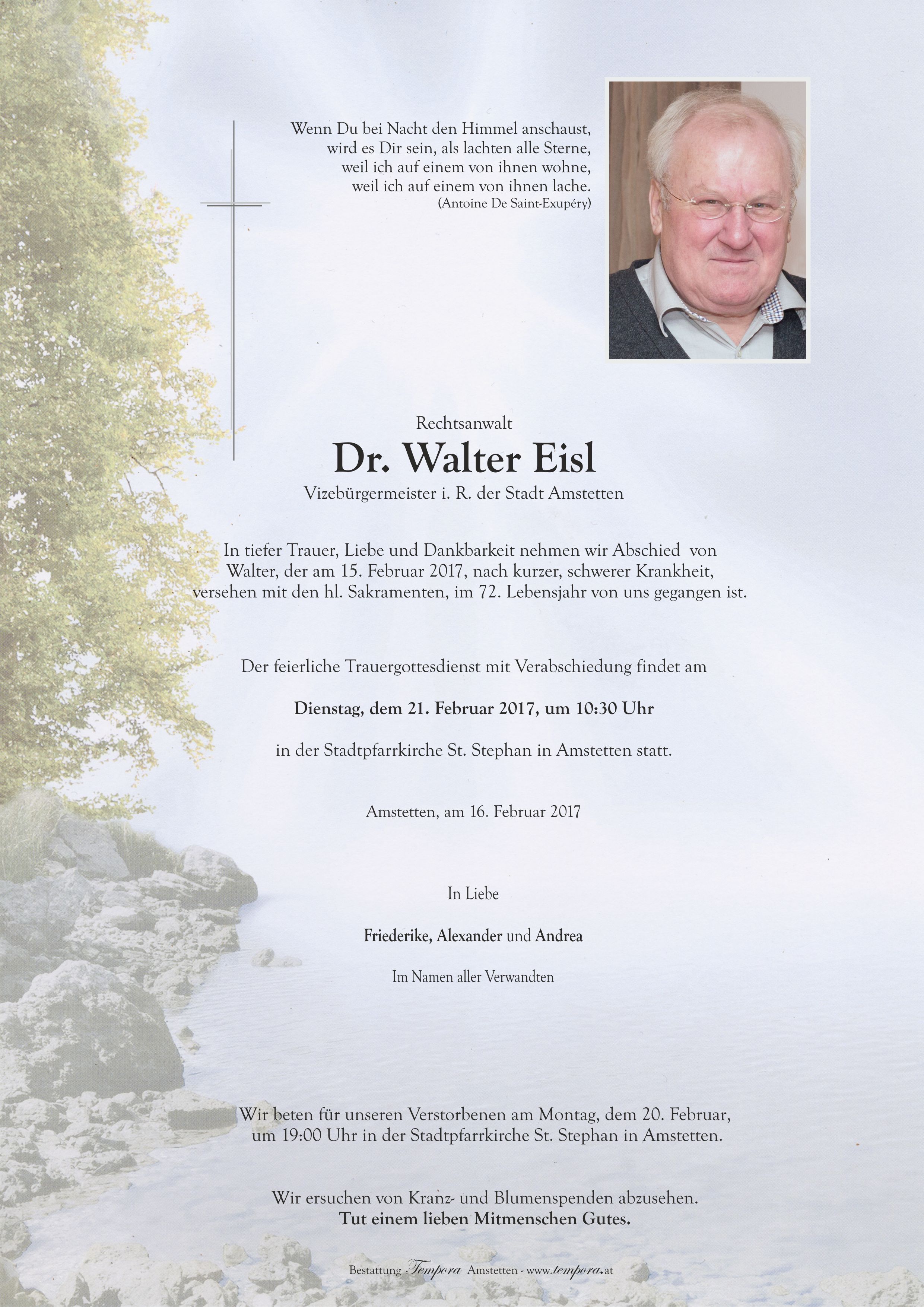 Parte Dr. Walter Eisl