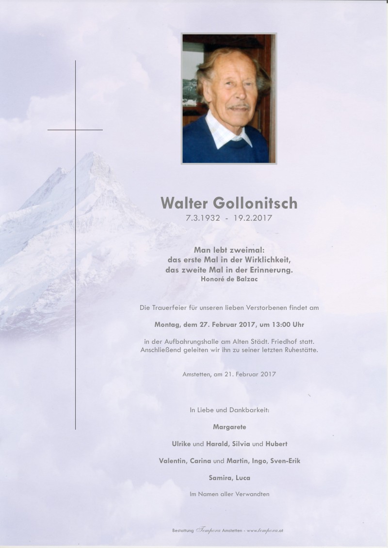 Parte Walter Gollonitsch