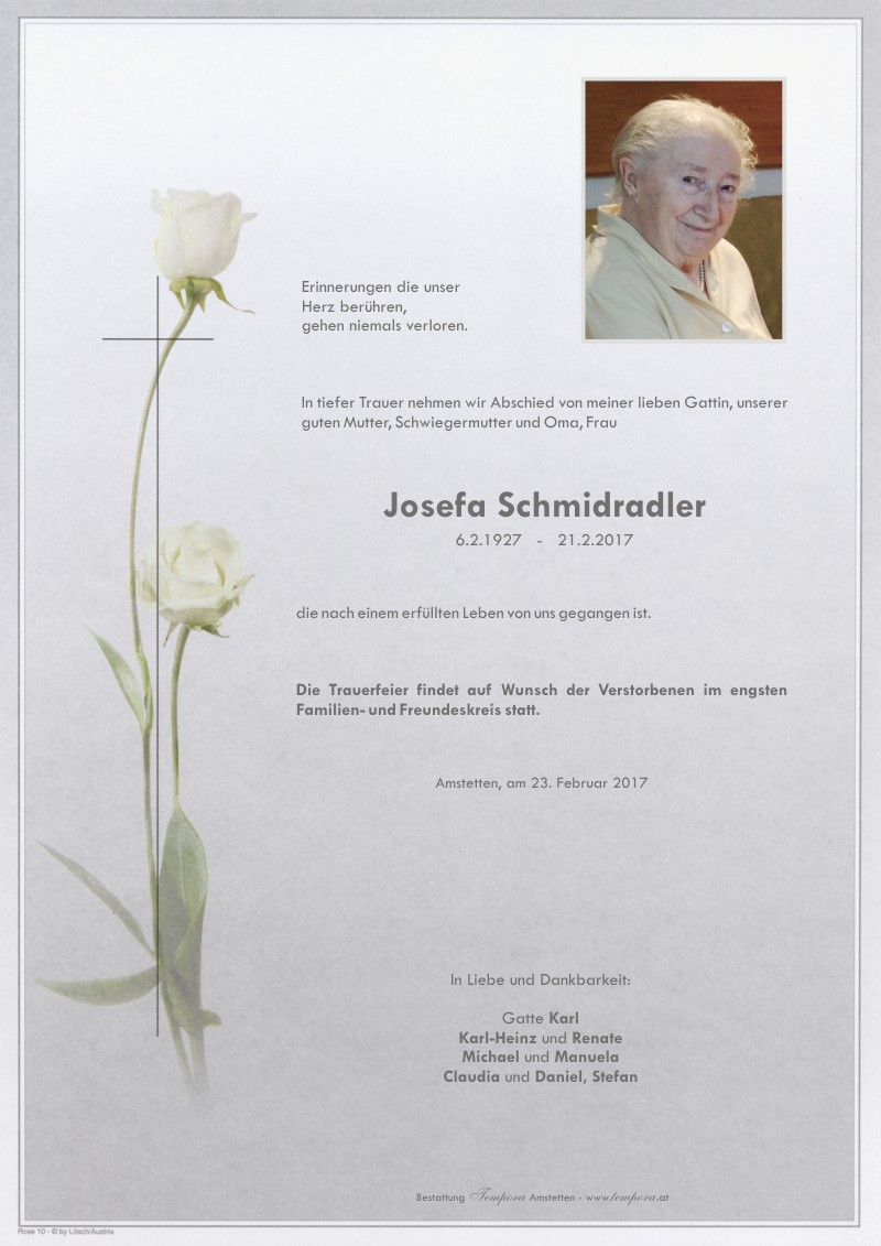 Parte Josefa Schmidradler