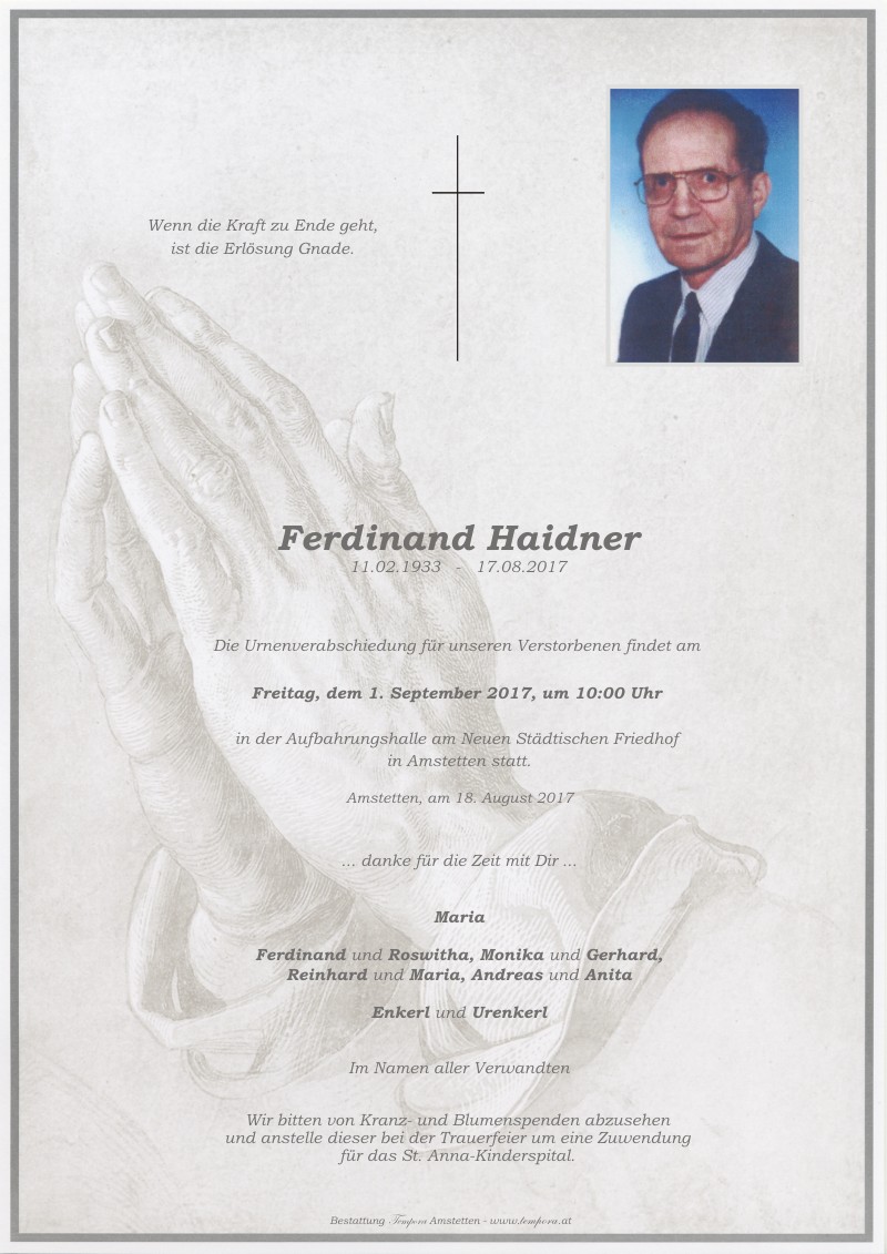 Parte Ferdinand Haidner