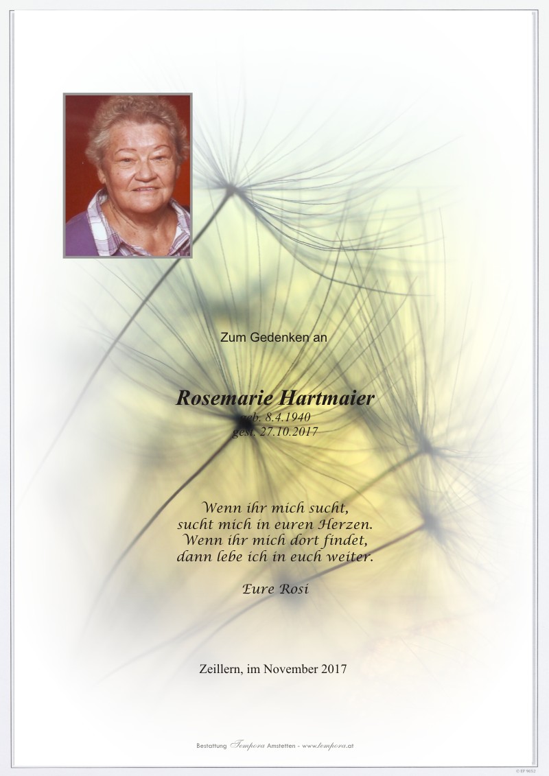 Parte Rosemarie Hartmaier
