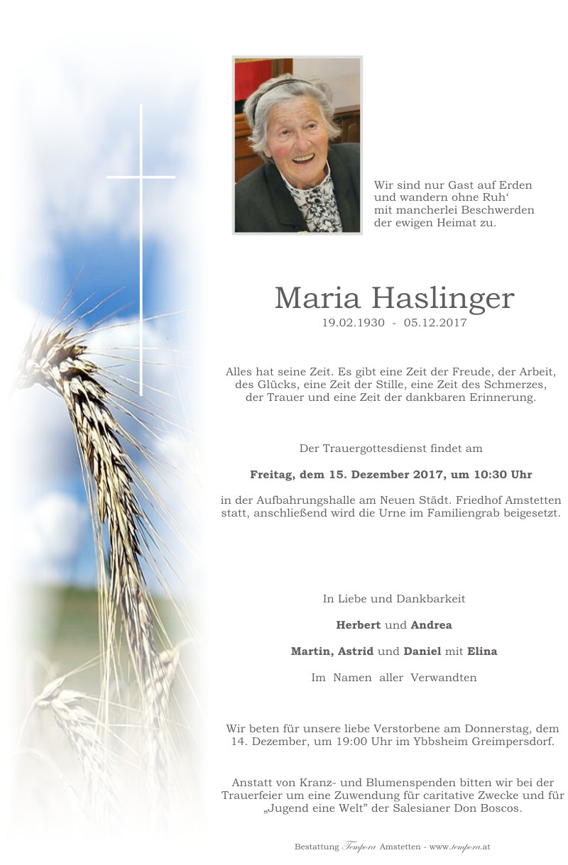 Parte Maria Haslinger