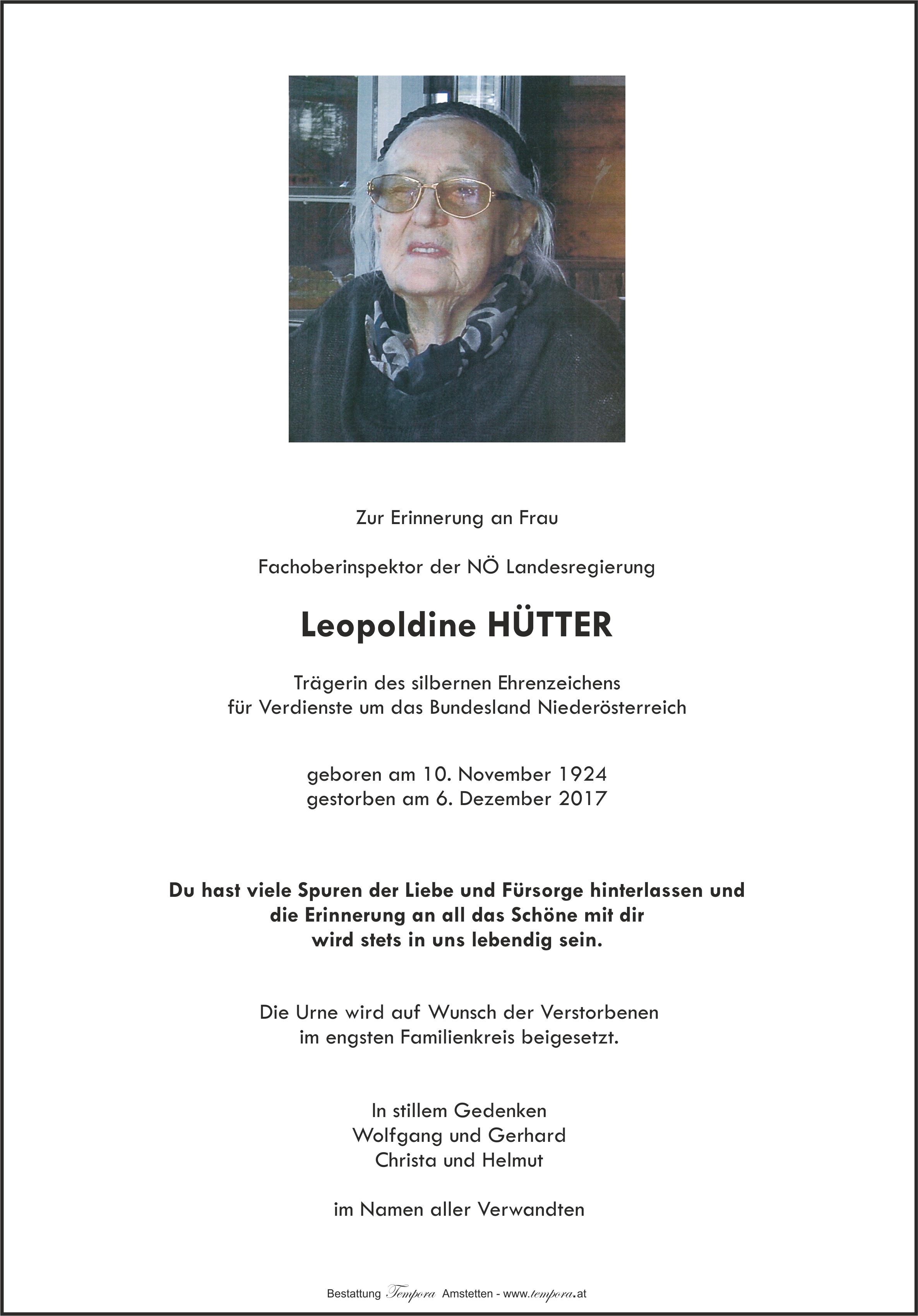 Parte Leopoldine Hütter