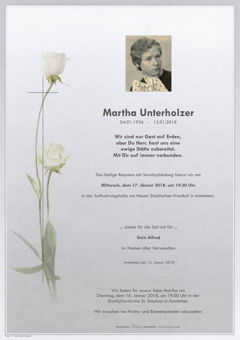 Parte Martha Unterholzer