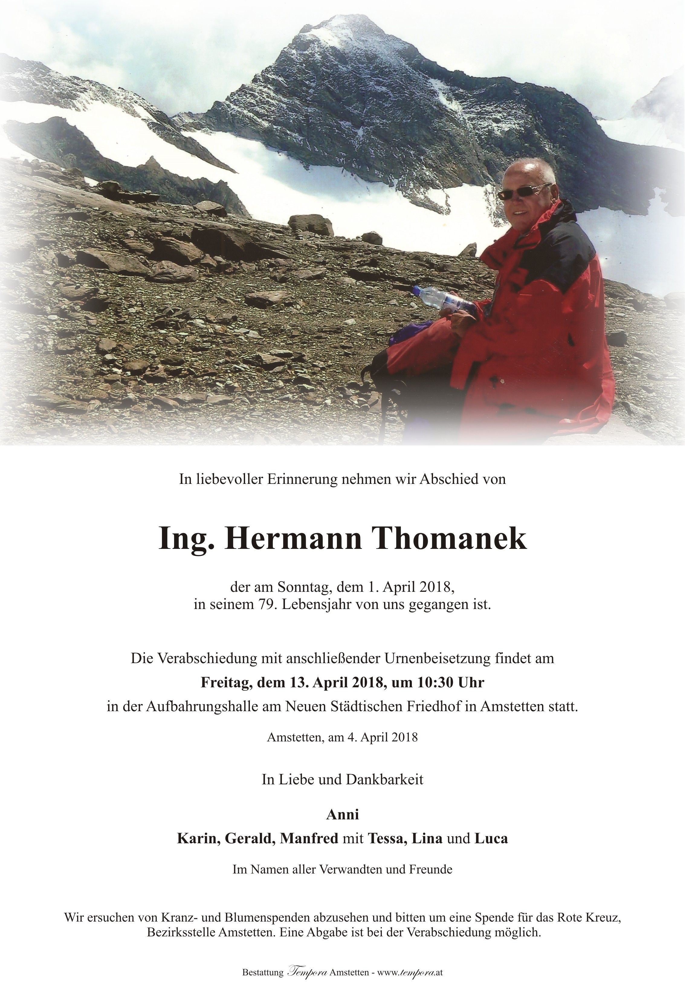Parte Ing. Hermann Thomanek