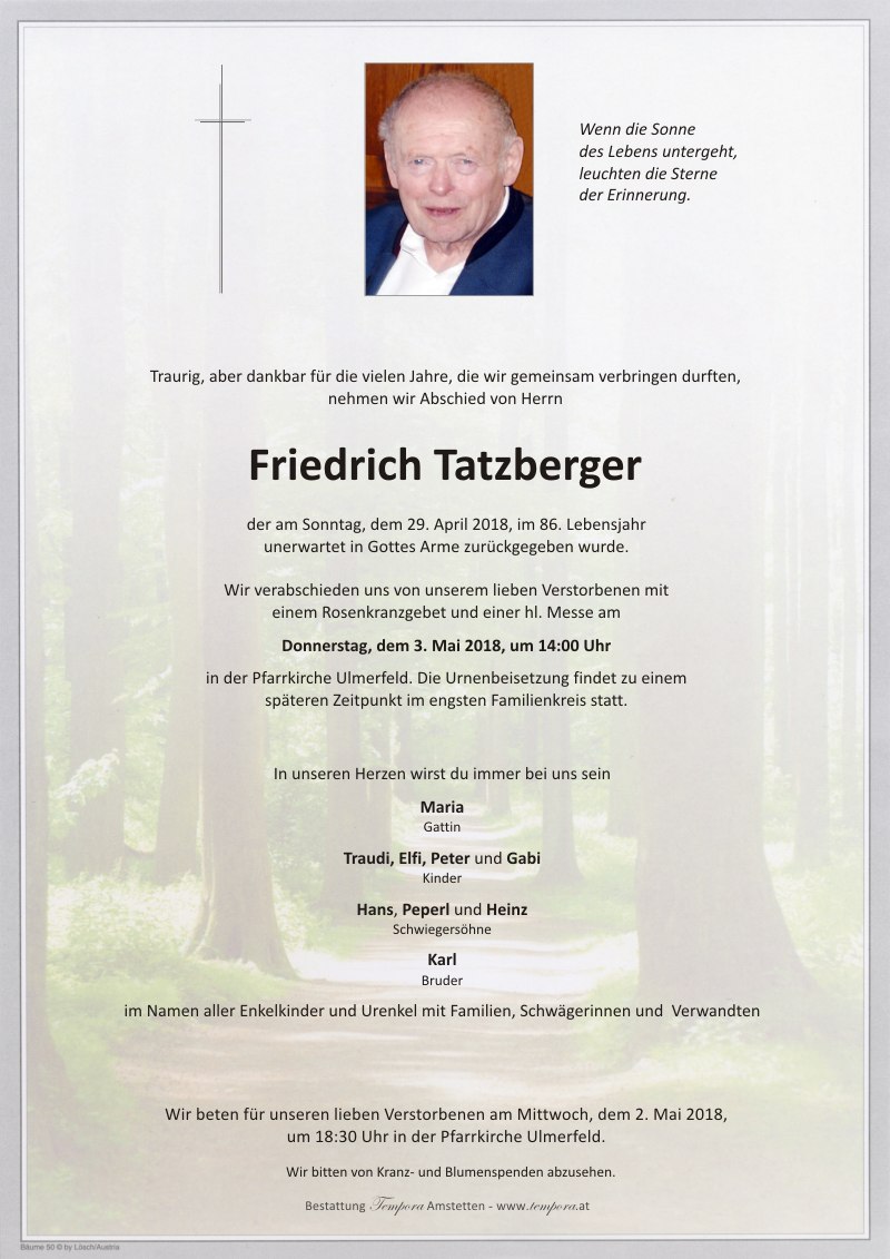 Parte Friedrich Tatzberger