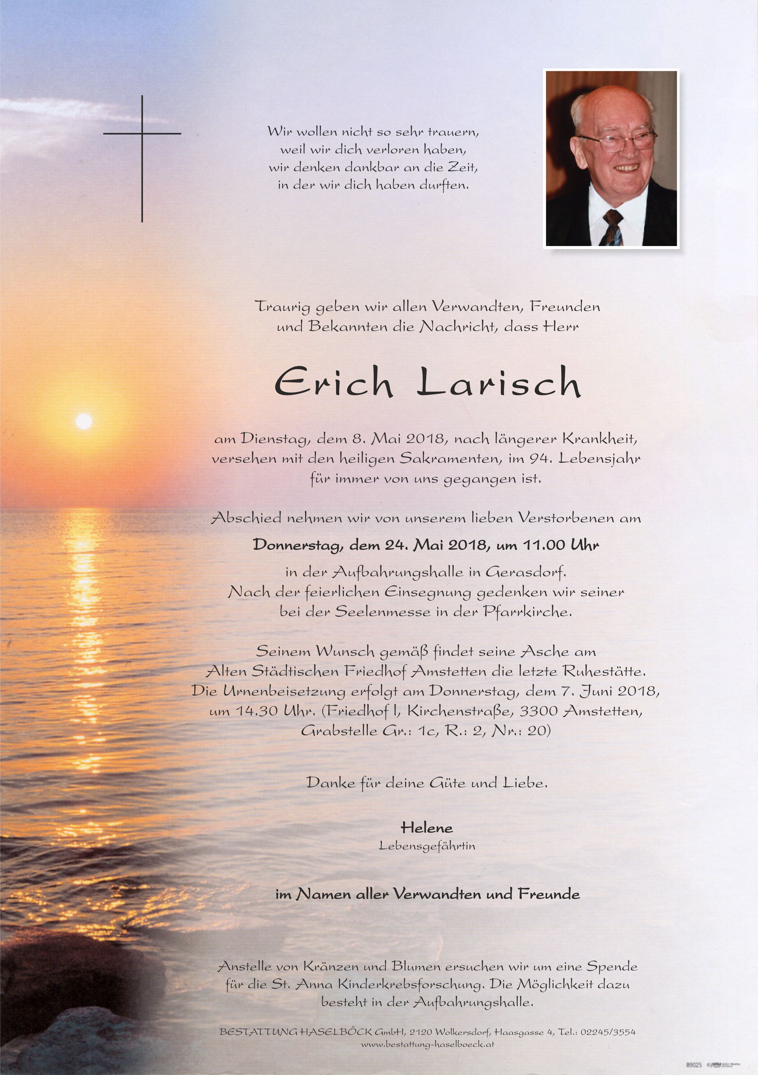 Parte Erich Larisch