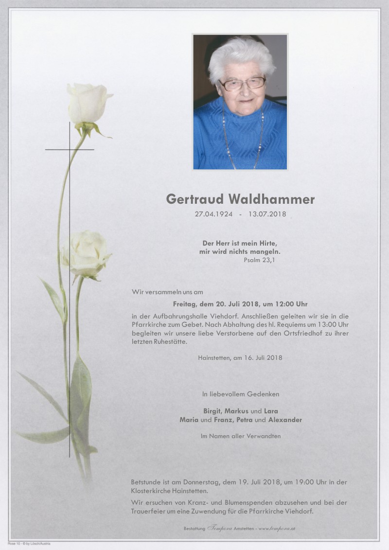Parte Gertraud Waldhammer