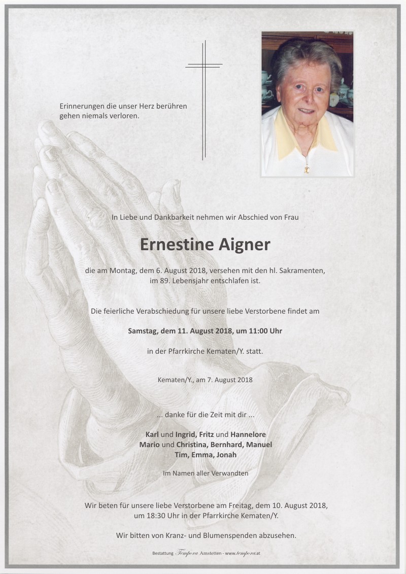 Parte Ernestine Aigner