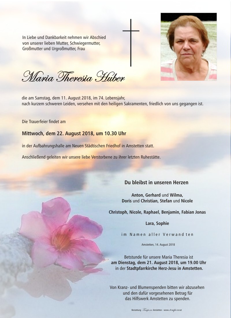 Parte Maria Theresia Huber