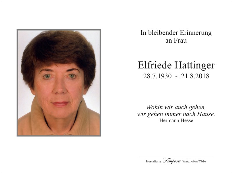 Parte Elfriede Hattinger