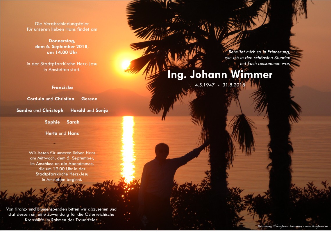 Parte Ing. Johann Wimmer