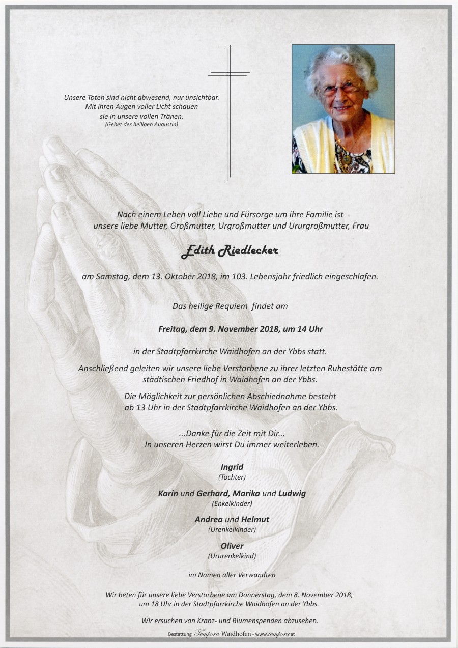Parte Edith Riedlecker