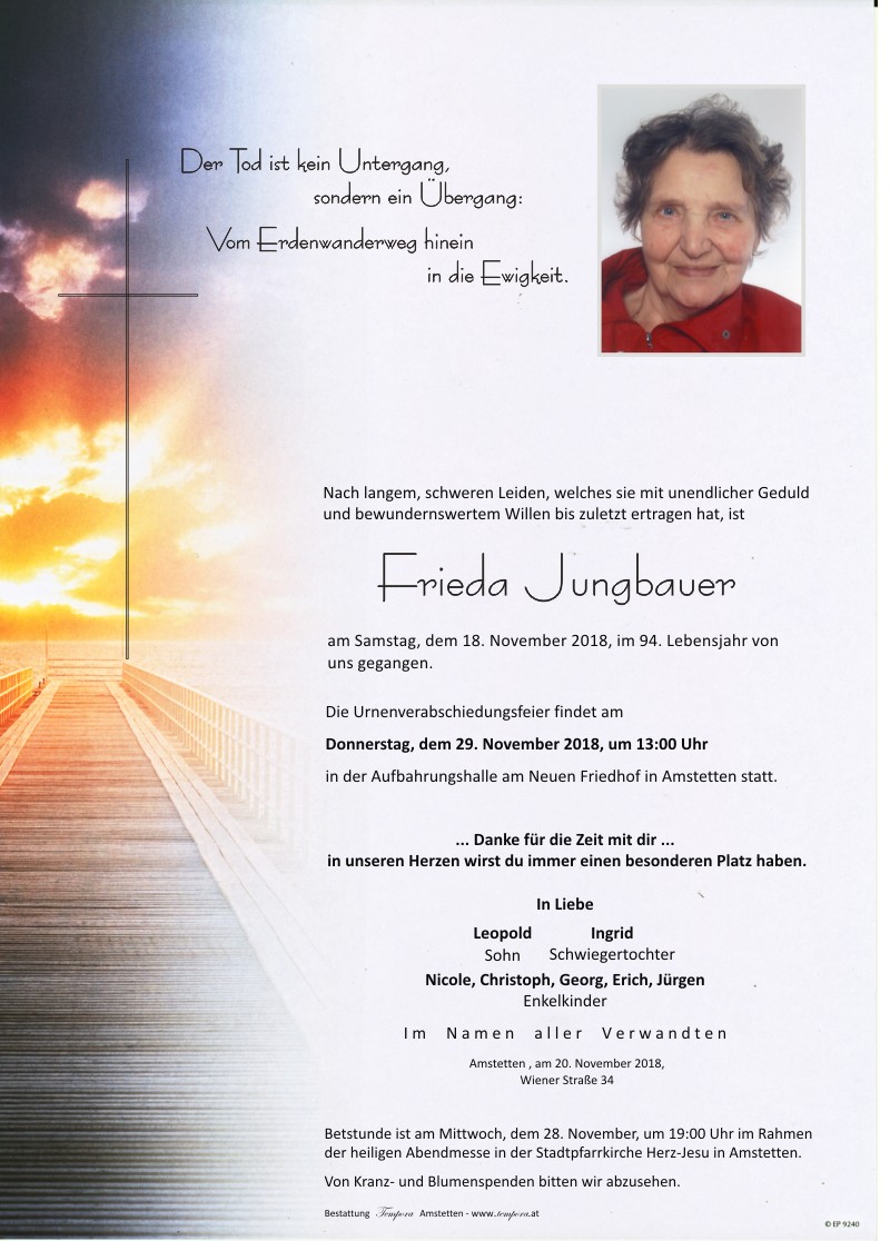 Parte Frieda Jungbauer