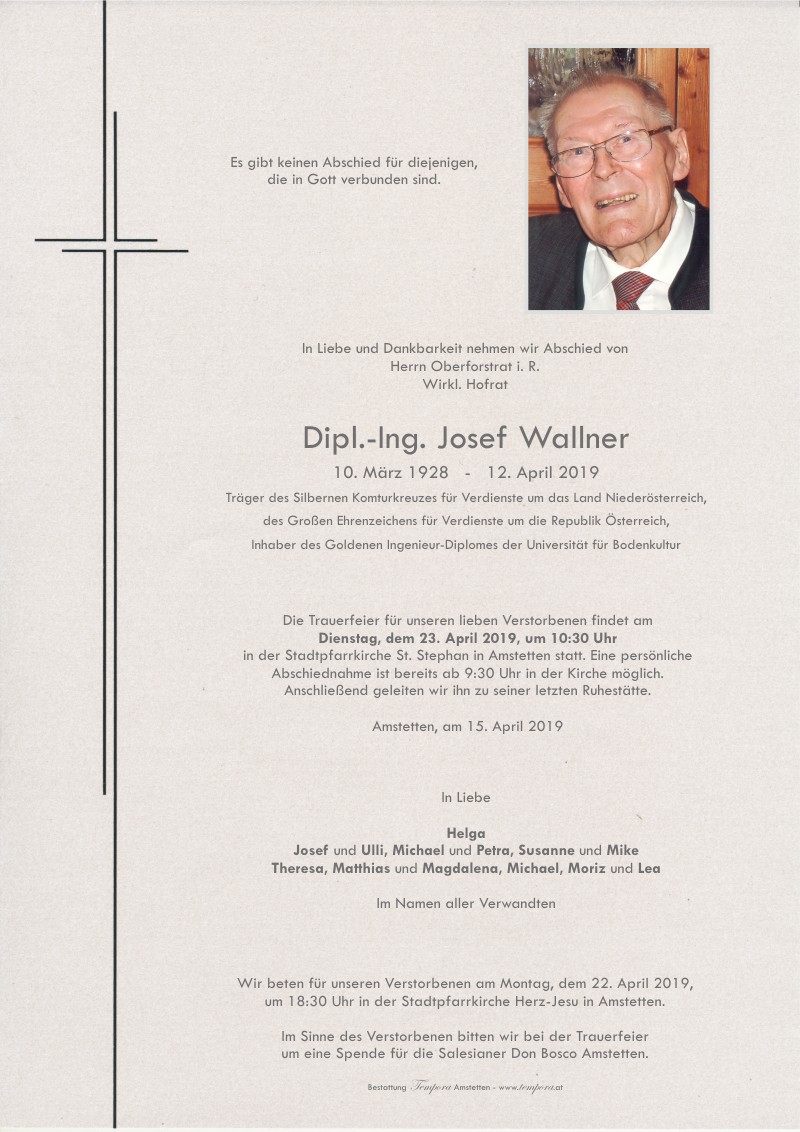 Parte Dipl.-Ing. Josef Wallner
