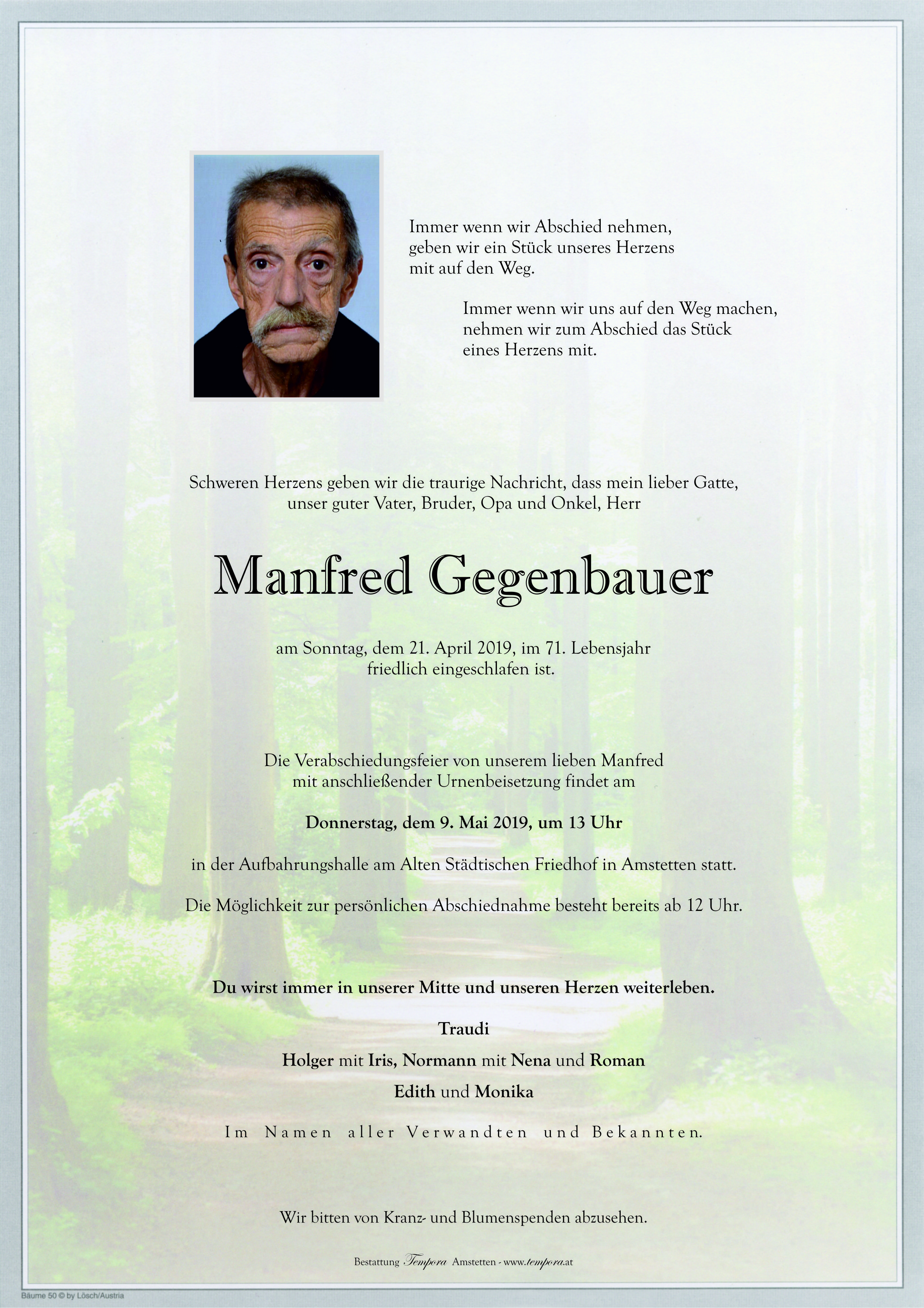Parte Manfred Gegenbauer