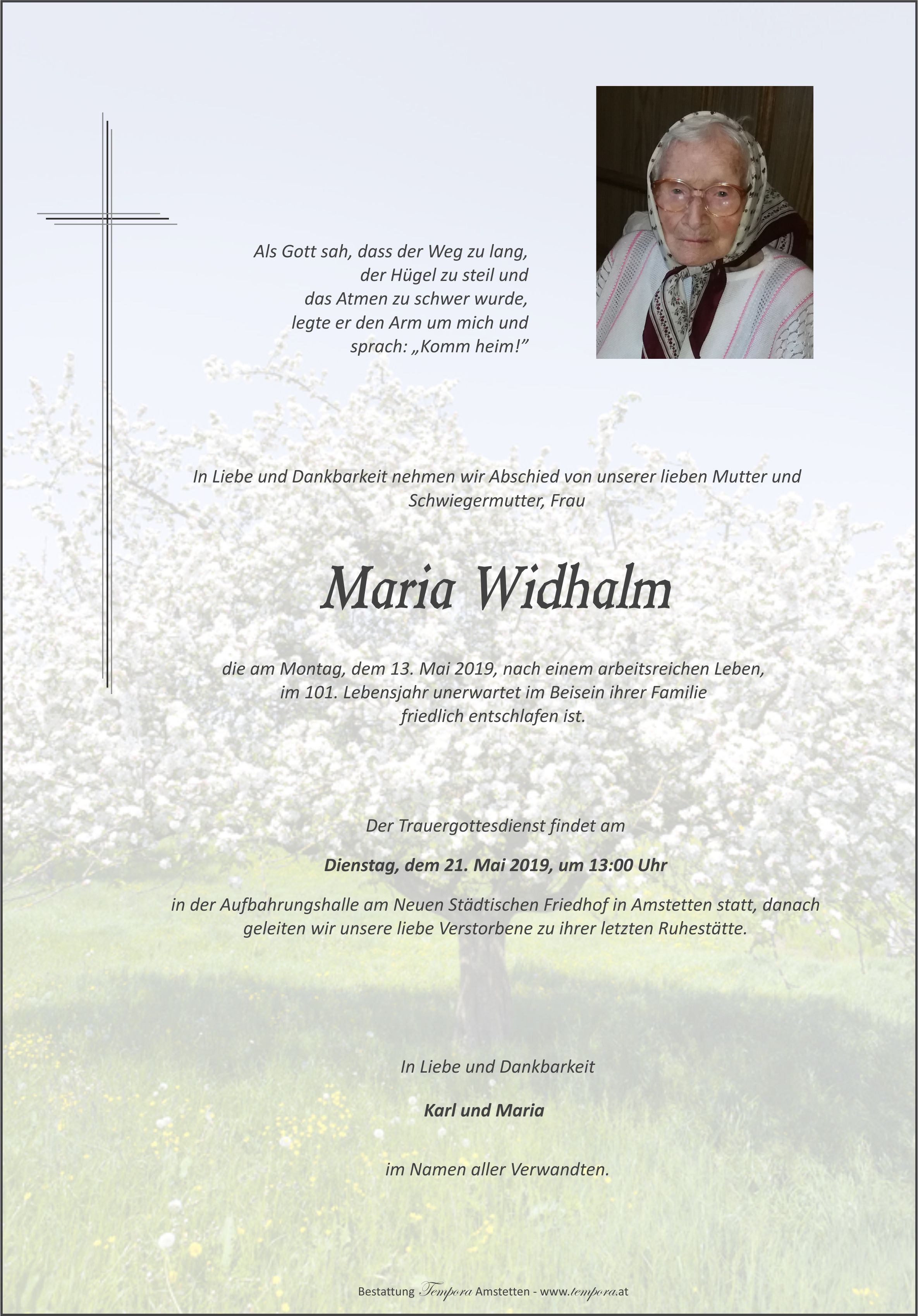 Parte Maria Widhalm