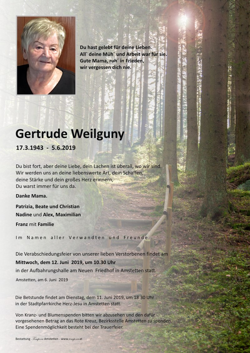 Parte Gertrude Weilguny