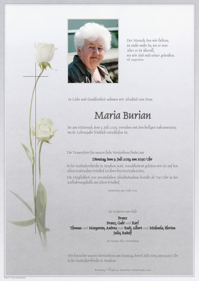 Parte Maria Burian