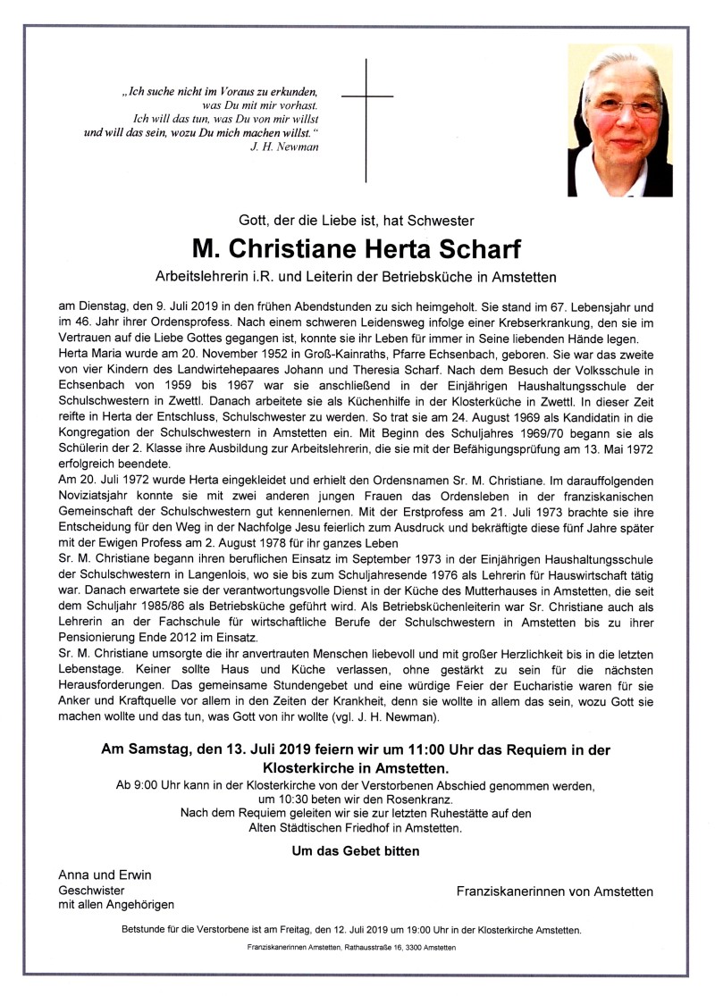 Parte SR M. Christiane Herta Scharf