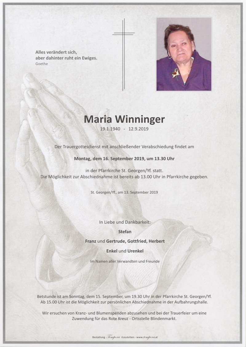 Parte Maria Winninger