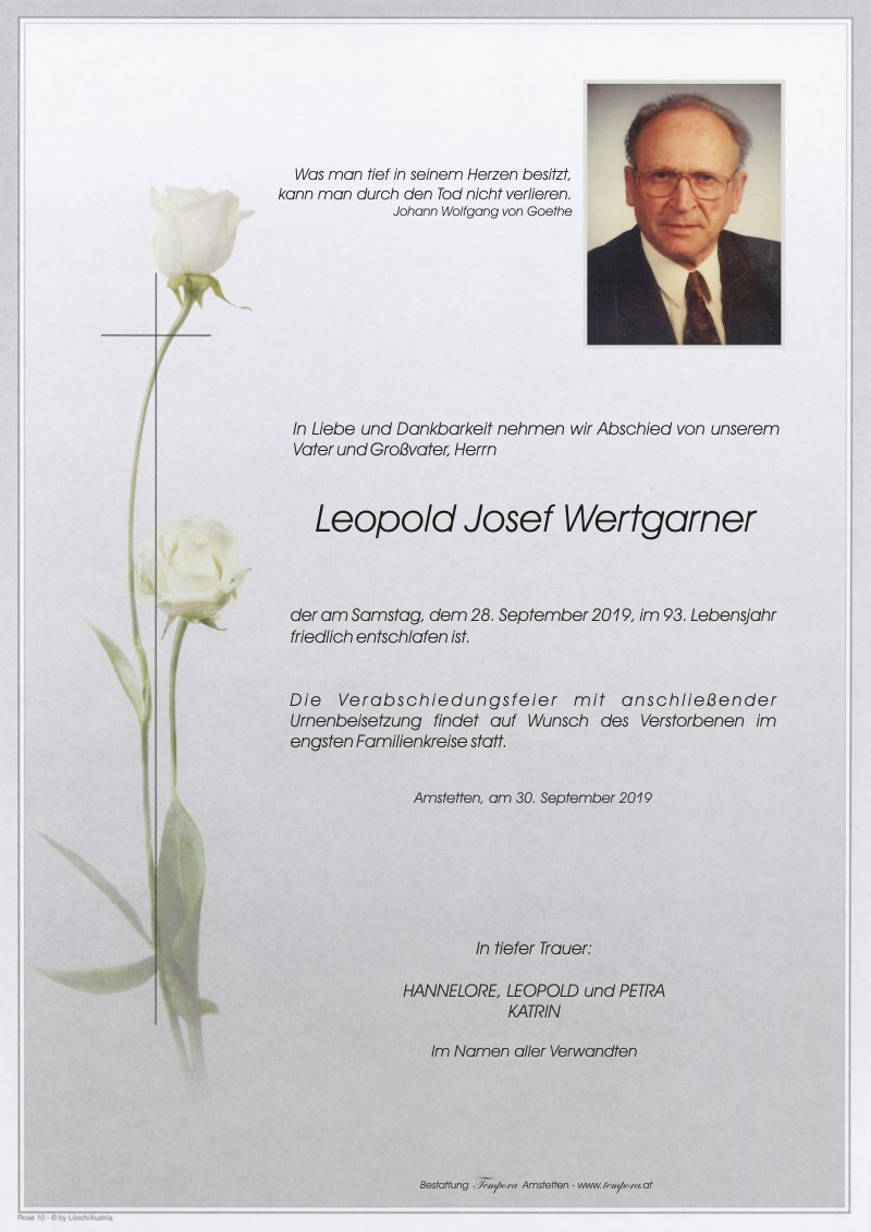 Parte Leopold Josef Wertgarner