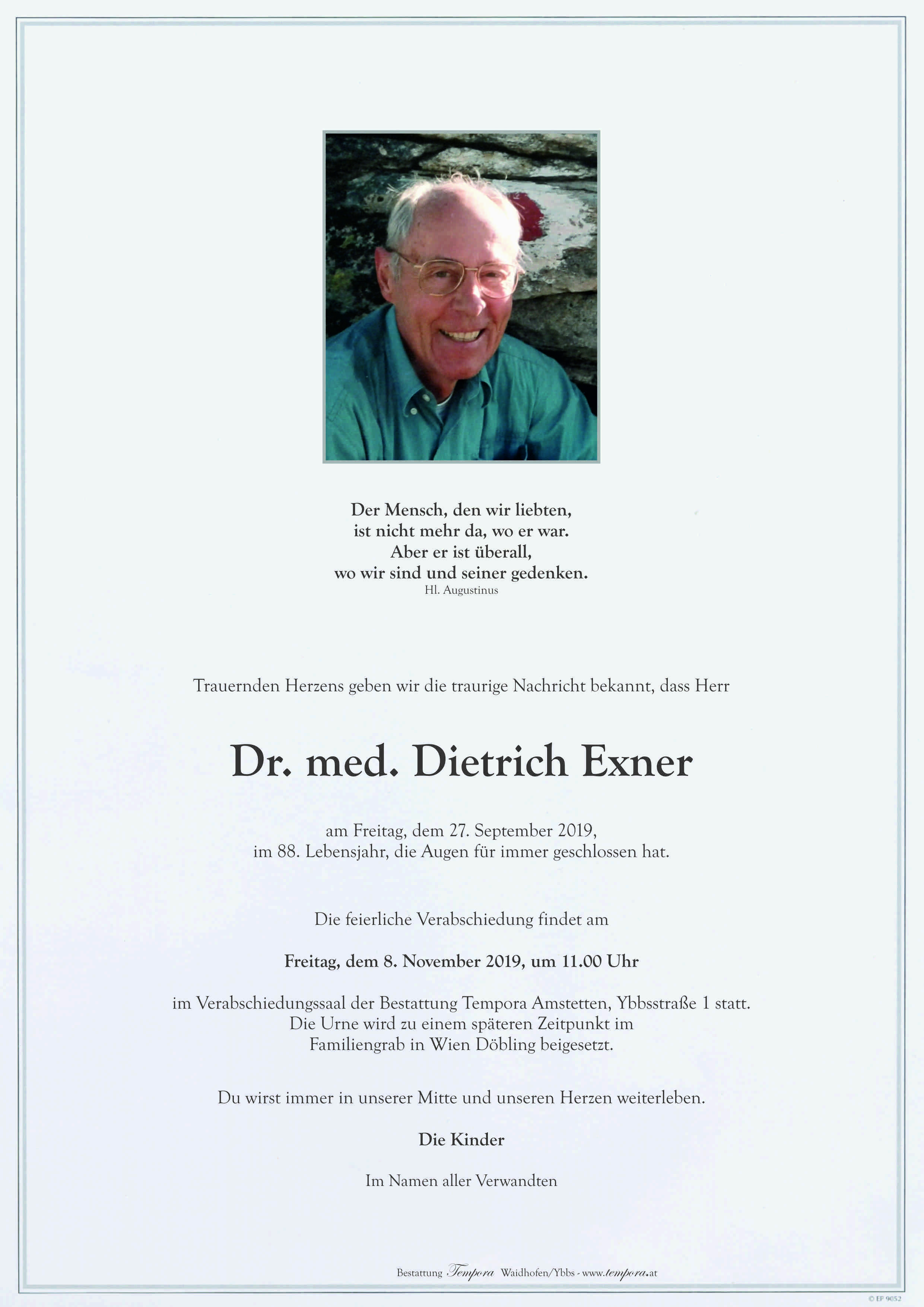 Parte Dr. med. Dietrich Exner