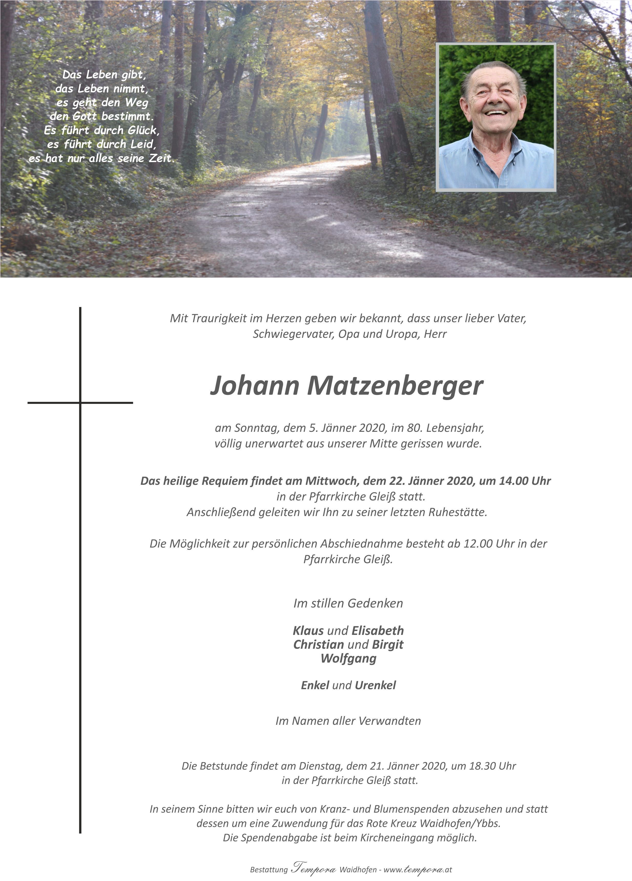 Parte Johann Matzenberger