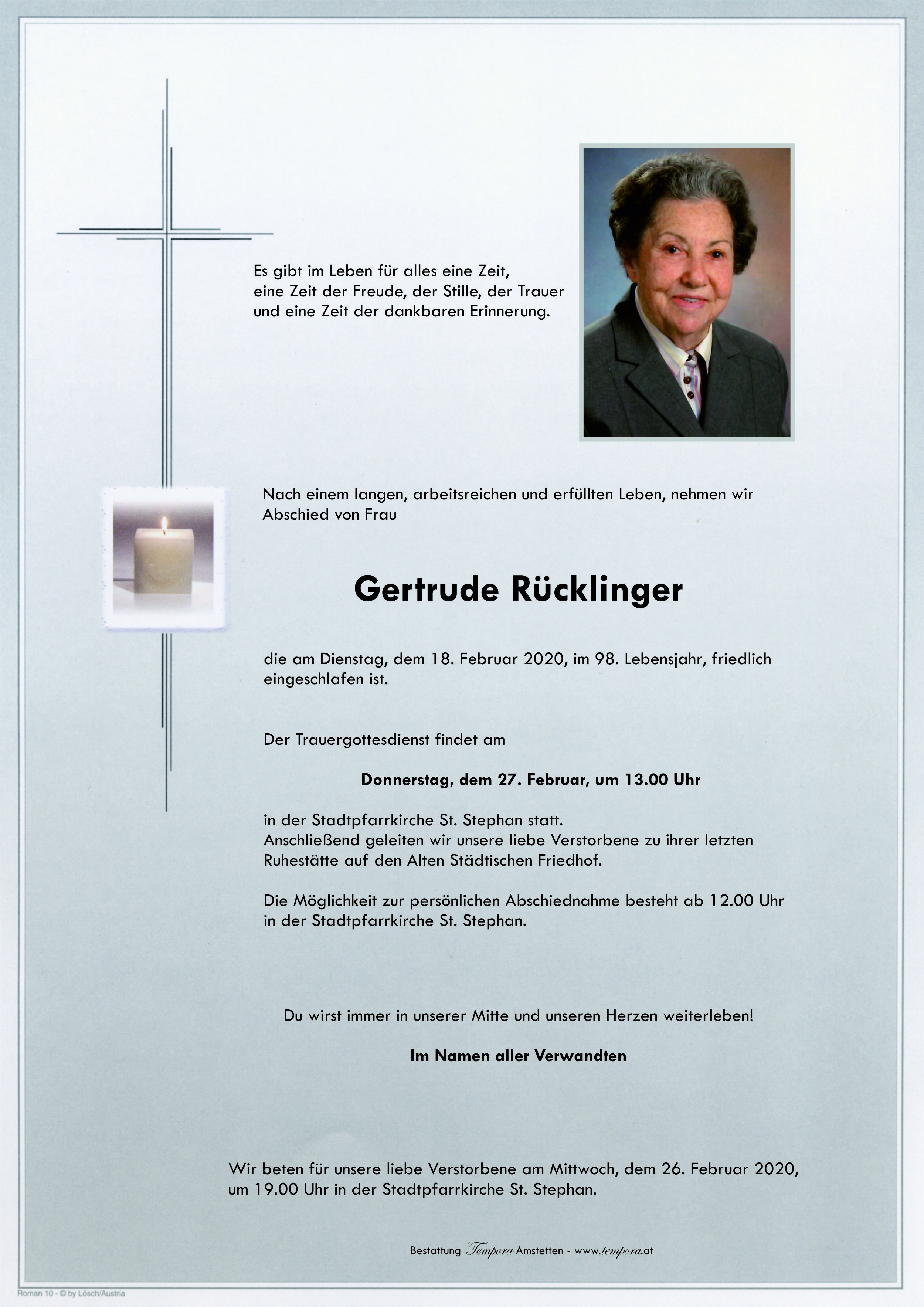 Parte Gertrude Rücklinger